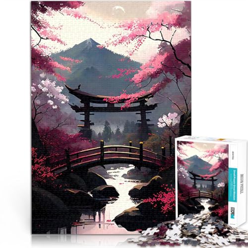2000-teilige Puzzles für Erwachsene Spielzeug-Intellektuelles Spiel Japanische Landschaft Lernspiel für Geburtstag, Weihnachten70x100cm von LKASGCBY