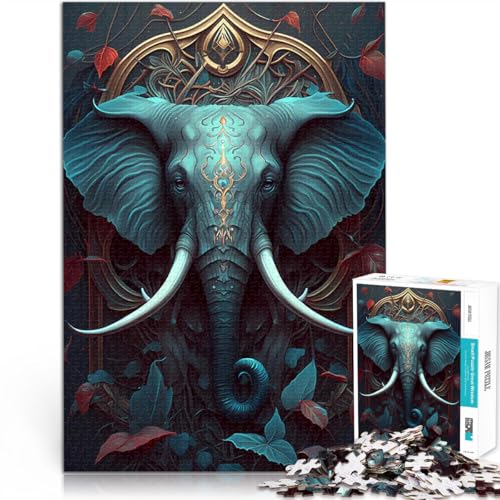 2000-teilige Puzzles für Erwachsene Spielzeug Lernspiele Stressabbau Elefant verzaubert einzigartiges Herausforderungsspiel70x100cm von LKASGCBY