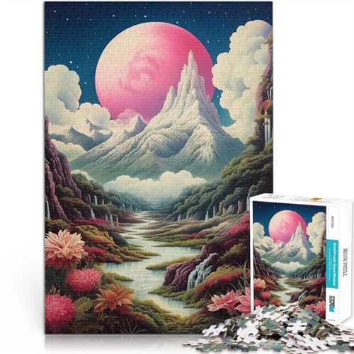 2000-teilige Puzzles für Teenager Herausforderndes Spiel Vintage-Landschaftswunder einzigartiges Herausforderungsspiel70x100cm von LKASGCBY