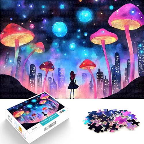 2000-teilige Puzzles für Teenager Intellektuelles Spiel Verträumte Stadtlandschaft mit Pilzen Lernspiel für Geburtstag, Weihnachten70x100cm 2000-teilige Puzzles für Teenager Intellektuelles Spiel Verträumte Stadtlandschaft mit Pilzen Lernspiel für Geburtstag, Weihnachten70x100cm von LKASGCBY