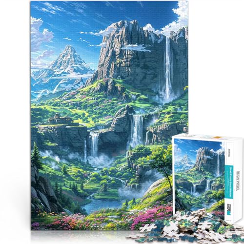 2000-teilige Puzzles für Teenager Pädagogisches Spielzeug zum Stressabbau Fantasielandschaft Verbessern Sie das Gedächtnis70x100cm von LKASGCBY