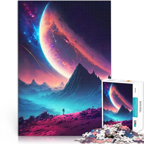 2000-teiliges Puzzle für Erwachsene Spiele Spielzeug Geschenk Entdecken Sie die Weltraumlandschaft Heimdekoration70x100cm von LKASGCBY