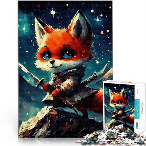 2000-teiliges Puzzle für Erwachsene für Lernspiel-Herausforderungsspielzeug Fuchs Samurai Japan Lernspiel für Geburtstag, Weihnachten70x100cm von LKASGCBY