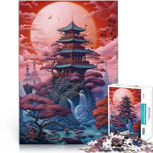 2000-teiliges Puzzle für Teenager Familienspiel für und Fantasie Mondlicht Japan Tolle Geschenke und Spielzeuge70x100cm von LKASGCBY
