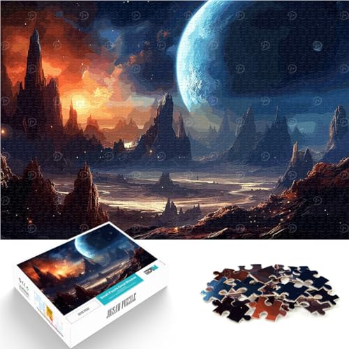 2000-teiliges Teenager-Puzzle Geschenke zum Suchbegriff: Herausfordernde Spiele Weltraumlandschaft Wichtelgeschenke70x100cm von LKASGCBY