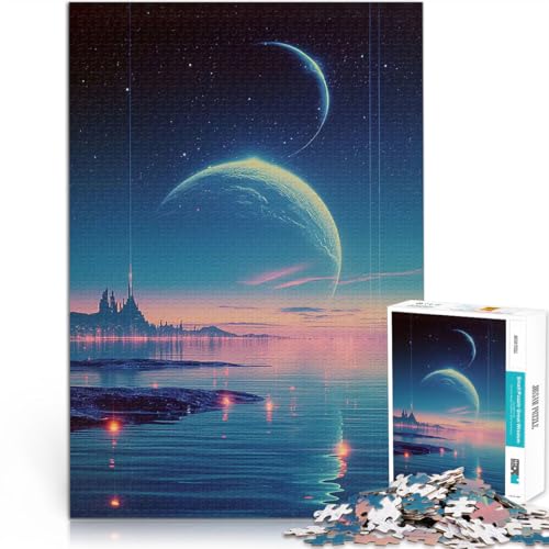 2000-teiliges Teenager-Puzzle Interessante Stressreduzierung Sci-Fi-Landschaftskonzept Geburtstagsgeschenk, Geschenke70x100cm von LKASGCBY
