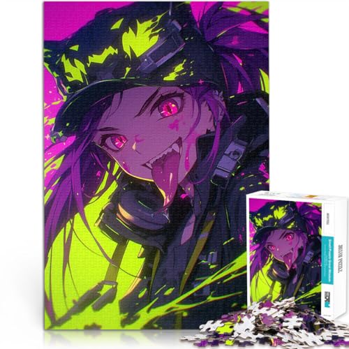 2000-teiliges Teenager-Puzzle Lernspiele Heimdekoration Anime-Mädchen mit Katzenohren Geschenke für Freunde und Familie70x100cm von LKASGCBY