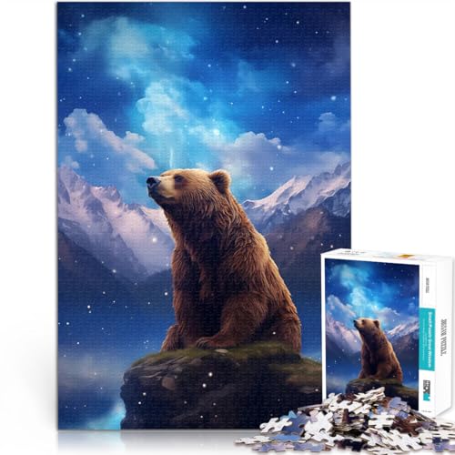 Puzzle 1000 Teile für Erwachsene Anspruchsvolles Spiel und Familienspaß Braunbär Aurora Borealis Angebot als Geschenk für die ganze Familie38x26cm Puzzle 1000 Teile für Erwachsene Anspruchsvolles Spiel und Familienspaß Braunbär Aurora Borealis Angebot als Geschenk für die ganze Familie38x26cm von LKASGCBY