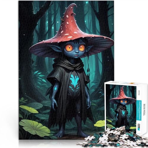 Puzzle 1000 Teile für Erwachsene DIY-Spielzeug Waldkobold mit Pilzhut denn eignet ganze Familie75x50cm Puzzle 1000 Teile für Erwachsene DIY-Spielzeug Waldkobold mit Pilzhut denn eignet ganze Familie75x50cm von LKASGCBY