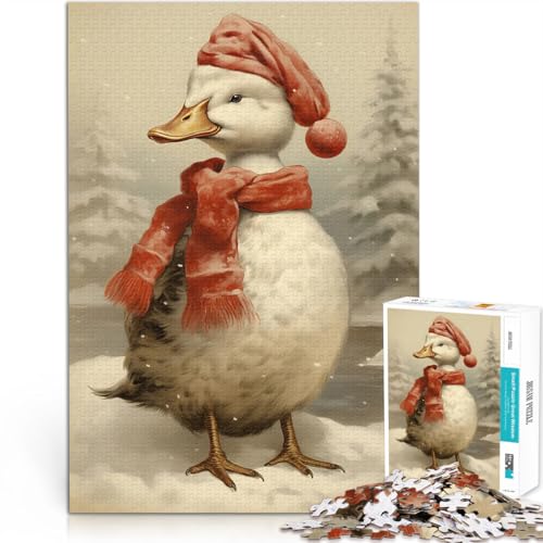 Puzzle 1000 Teile für Erwachsene Herausfordernd Schwierig Schneeente denn eignet ganze Familie38x26cm von LKASGCBY
