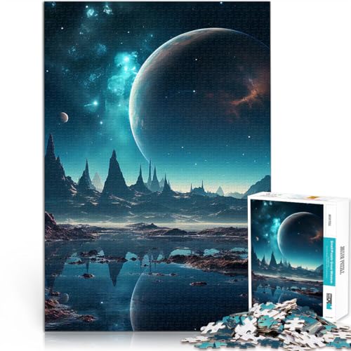 Puzzle 1000 Teile für Erwachsene Herausforderndes Spiel Fantasielandschaft 21 Lustige Aktivitäten für zu Hause, Geburtstagsgeschenk, Reisegeschenk,38x26cm von LKASGCBY
