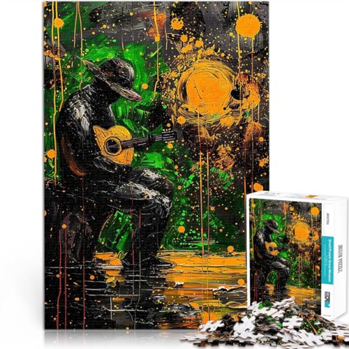 Puzzle 1000 Teile für Erwachsene Lernspiele Heimdekoration Lonely Cowboy-Gitarre denn eignet ganze Familie38x26cm Puzzle 1000 Teile für Erwachsene Lernspiele Heimdekoration Lonely Cowboy-Gitarre denn eignet ganze Familie38x26cm von LKASGCBY