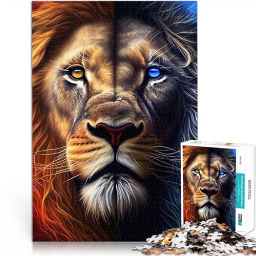 Puzzle 1000 Teile für Erwachsene Lernspielzeug für die ganze Familie Bunte Löwentiere Die Liebe zwischen Paaren stärken75x50cm Puzzle 1000 Teile für Erwachsene Lernspielzeug für die ganze Familie Bunte Löwentiere Die Liebe zwischen Paaren stärken75x50cm von LKASGCBY