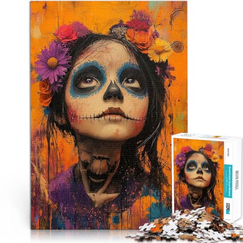Puzzle 1000 Teile für Erwachsene Spielzeug-Intellektuelles Spiel Mädchen der Toten Porträt Einzigartige Geburtstags- und Geschenkideen75x50cm von LKASGCBY