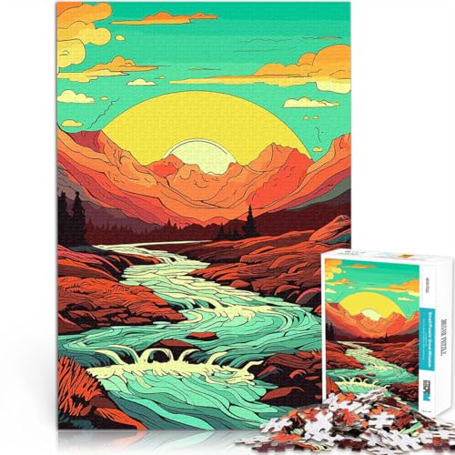Puzzle 1000 Teile für Jugendliche Lernspiel-Herausforderungsspielzeug Schöner Talberg Wunschliste mit dem Weihnachtsmann75x50cm von LKASGCBY