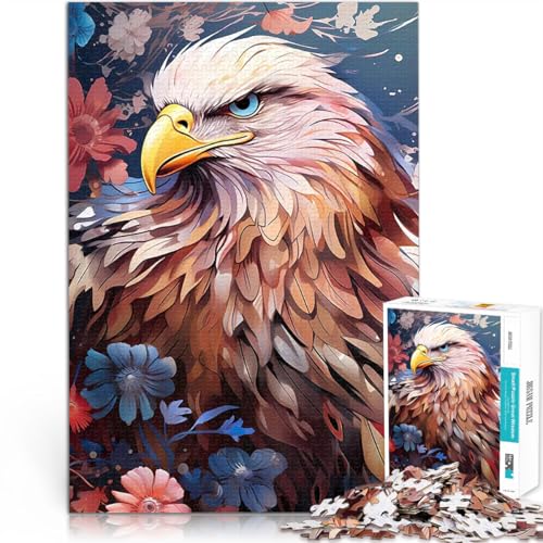 Puzzle 1000 Teile für Jugendliche für Lernspiel-Herausforderungsspielzeug Weißkopfseeadler zwischen Blumen Geburtstagsgeschenk75x50cm Puzzle 1000 Teile für Jugendliche für Lernspiel-Herausforderungsspielzeug Weißkopfseeadler zwischen Blumen Geburtstagsgeschenk75x50cm von LKASGCBY