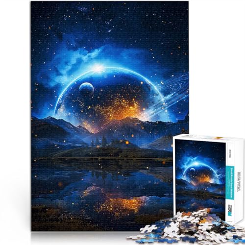 Puzzle 1000 Teile für Teenager Anspruchsvoll, Aber lustig und humorvoll Der Weltraum ist wild Lernspiel für Geburtstag, Weihnachten52x38cm von LKASGCBY