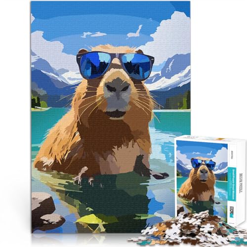 Puzzle 1000 Teile für Teenager Geschenke zum Suchbegriff: Herausfordernde Spiele Cooles Wasserschwein Geburtstagsgeschenk75x50cm von LKASGCBY