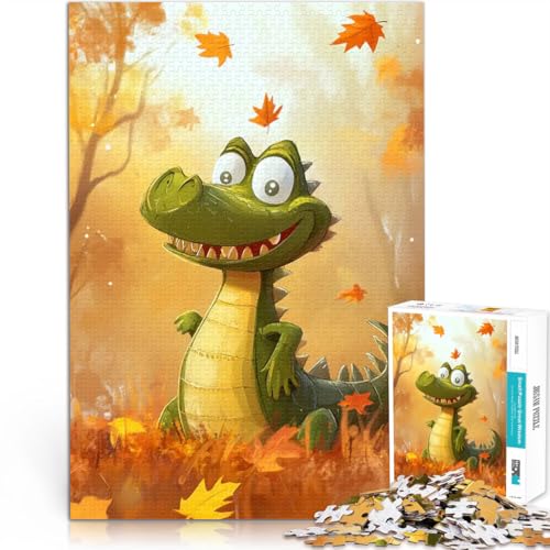 Puzzle 1000 Teile für Teenager Stressabbau-Spielzeug Lächelndes Krokodil im Herbst Wunschliste mit dem Weihnachtsmann75x50cm Puzzle 1000 Teile für Teenager Stressabbau-Spielzeug Lächelndes Krokodil im Herbst Wunschliste mit dem Weihnachtsmann75x50cm von LKASGCBY