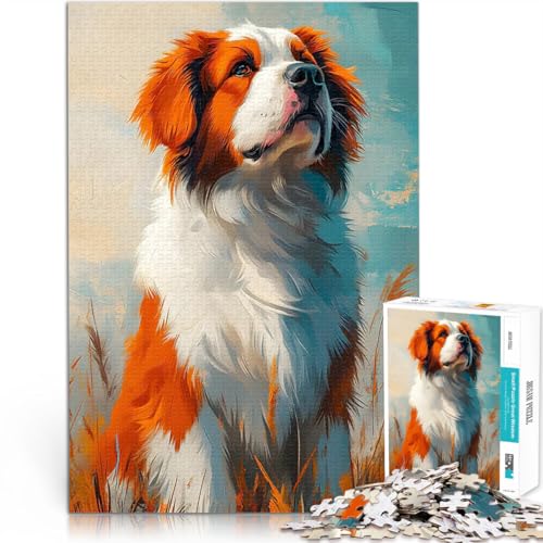 Puzzle 2000 Teile für Erwachsene Spielzeug Lernspiele Stressabbau Hundeporträtmalerei Geburtstagsgeschenk, Geschenke, Wandkunst70x100cm von LKASGCBY