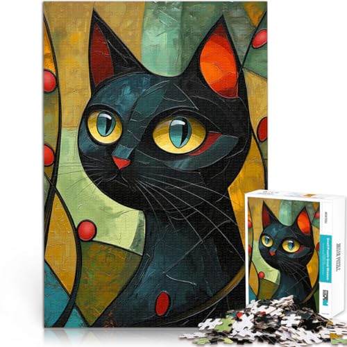 Puzzle 2000 Teile für Erwachsene lustige Spiele für die ganze Familie Katze in kubistischen Farben Wohnkunstdekor70x100cm Puzzle 2000 Teile für Erwachsene lustige Spiele für die ganze Familie Katze in kubistischen Farben Wohnkunstdekor70x100cm von LKASGCBY