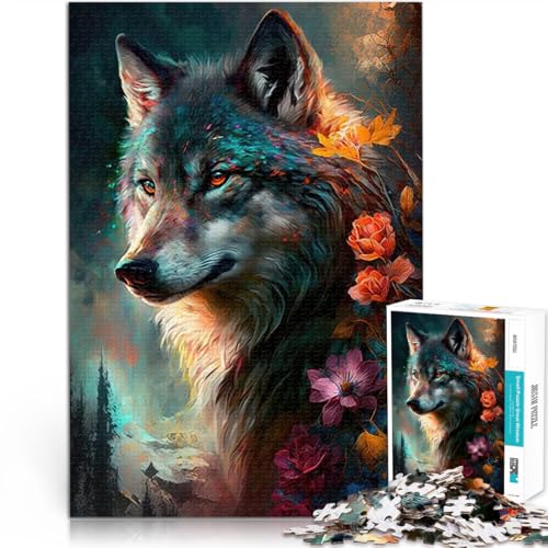 Puzzle 2000 Teile für Erwachsene lustige Spiele für die ganze Familie Wolf Art Serie Stil 10 Geeignet für die Schreibtischdekoration70x100cm von LKASGCBY