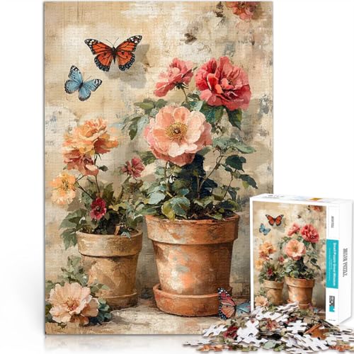 Puzzle 2000 Teile für Jugendliche Intellektuelles Spiel Blumenstillleben mit Schmetterlingen einzigartiges Herausforderungsspiel70x100cm Puzzle 2000 Teile für Jugendliche Intellektuelles Spiel Blumenstillleben mit Schmetterlingen einzigartiges Herausforderungsspiel70x100cm von LKASGCBY