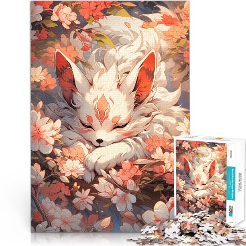 Puzzle 2000 Teile für Jugendliche Lernspiele Schlafender Fuchs in Kirschblüten eignet ganze Familie70x100cm Puzzle 2000 Teile für Jugendliche Lernspiele Schlafender Fuchs in Kirschblüten eignet ganze Familie70x100cm von LKASGCBY