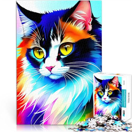 Puzzle 2000 Teile für Teenager für Lernspiel-Herausforderungsspielzeug Katzengemälde-Portrait Künstlersammlung, Bildende Kunst70x100cm von LKASGCBY