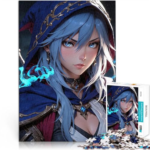 Puzzle für Erwachsene, 1000 Teile Schwierig und herausfordernd Weiblicher Anime-Charakter Geschenke für Freunde und Familie75x50cm von LKASGCBY
