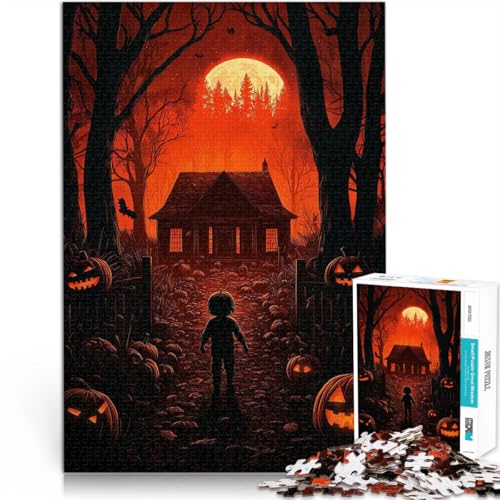 Puzzle für Erwachsene 1000 Teile Interessante Stressreduzierung Halloween-Nachthaus Die Liebe zwischen Paaren stärken38x26cm Puzzle für Erwachsene 1000 Teile Interessante Stressreduzierung Halloween-Nachthaus Die Liebe zwischen Paaren stärken38x26cm von LKASGCBY