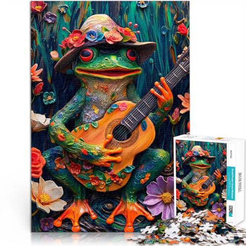Puzzle für Erwachsene 2000 Teile Herausforderndes Spiel Frosch spielt Gitarre Jedes Stück ist einzigartig – Anspruchsvolles Familienspiel70x100cm Puzzle für Erwachsene 2000 Teile Herausforderndes Spiel Frosch spielt Gitarre Jedes Stück ist einzigartig – Anspruchsvolles Familienspiel70x100cm von LKASGCBY