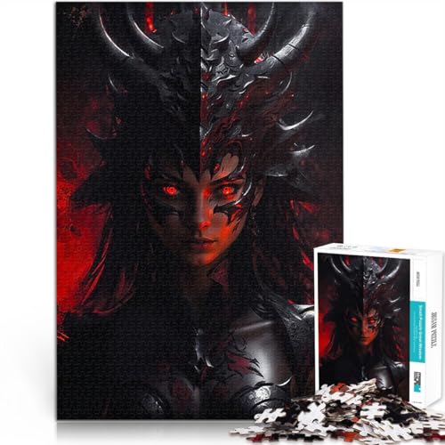 Puzzle für Erwachsene 2000 Teile Lernspiele DIY Spielzeug EIN Dämonenporträt denn eignet ganze Familie70x100cm von LKASGCBY