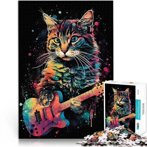 Puzzle für Erwachsene 2000 Teile Lernspiele Heimdekoration Bunte Katze spielt Gitarre Angebot als Geschenk für die ganze Familie70x100cm Puzzle für Erwachsene 2000 Teile Lernspiele Heimdekoration Bunte Katze spielt Gitarre Angebot als Geschenk für die ganze Familie70x100cm von LKASGCBY