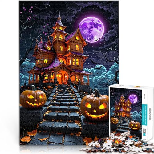 Puzzle für Erwachsene mit 1000 Teilen Herausforderndes Spielspielzeug Spukhaus Halloween Wunschliste mit dem Weihnachtsmann75x50cm Puzzle für Erwachsene mit 1000 Teilen Herausforderndes Spielspielzeug Spukhaus Halloween Wunschliste mit dem Weihnachtsmann75x50cm von LKASGCBY