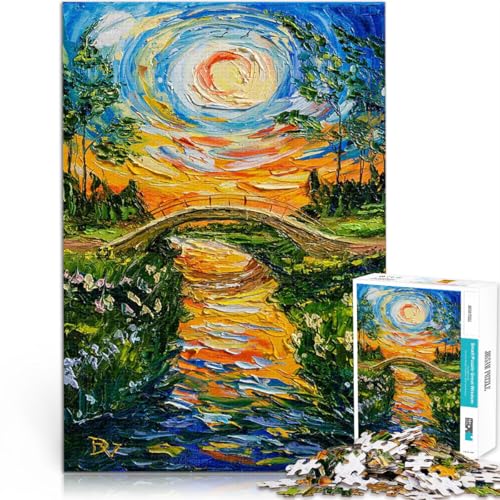 Puzzle für Erwachsene mit 2000 Teilen Spielzeug Lernspiele Stressabbau Umarmung des Sonnenuntergangs Lustiges Geschenk70x100cm von LKASGCBY