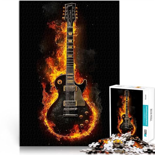 Puzzle für Jugendliche 1000 Teile Interessante Stressreduzierung Flammende E-Gitarre Künstlersammlung, Bildende Kunst75x50cm Puzzle für Jugendliche 1000 Teile Interessante Stressreduzierung Flammende E-Gitarre Künstlersammlung, Bildende Kunst75x50cm von LKASGCBY