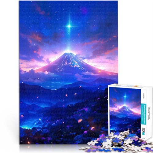 Puzzle für Jugendliche 1000 Teile für Lernspiel-Herausforderungsspielzeug Nachthimmel über dem Fuji Wanddekoration75x50cm Puzzle für Jugendliche 1000 Teile für Lernspiel-Herausforderungsspielzeug Nachthimmel über dem Fuji Wanddekoration75x50cm von LKASGCBY
