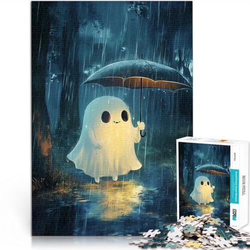 Puzzle für Jugendliche 2000 Teile Denkspiel Halloween-Geist im Regen Jedes Stück ist einzigartig – Anspruchsvolles Familienspiel70x100cm von LKASGCBY