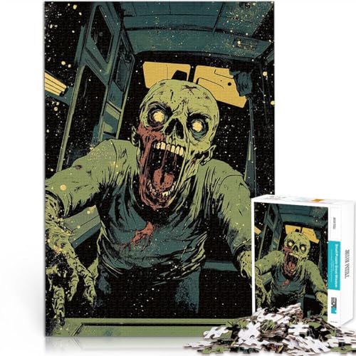 Puzzle für Jugendliche 2000 Teile Spielzeug-Intellektuelles Spiel Zombie-Horror-Illustration Geburtstagsgeschenk, Geschenke, Wandkunst70x100cm von LKASGCBY