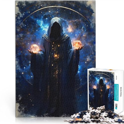 Puzzle für Jugendliche 2000 Teile Spielzeug Lernspiele Stressabbau Mystische Figur mit Kugeln Geschenke für Freunde und Familie70x100cm von LKASGCBY
