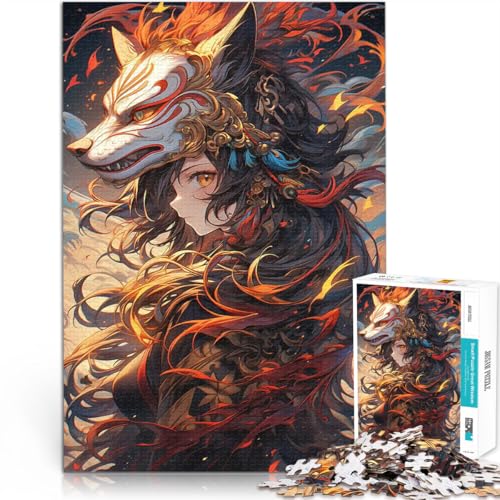 Puzzle für Teenager 1000 Teile Geschenke zum Suchbegriff: Herausfordernde Spiele Anime Samurai-Dienstmädchen Gutes Geschenk38x26cm von LKASGCBY