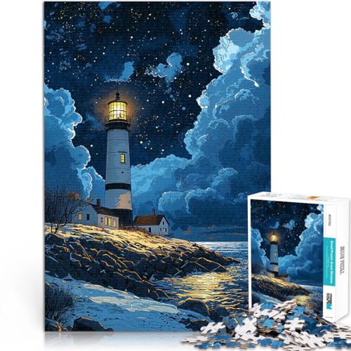 Puzzle für Teenager 1000 Teile Spiele Spielzeug Geschenk Leuchtturm unter Sternenhimmel Verbessern Sie das Gedächtnis75x50cm Puzzle für Teenager 1000 Teile Spiele Spielzeug Geschenk Leuchtturm unter Sternenhimmel Verbessern Sie das Gedächtnis75x50cm von LKASGCBY