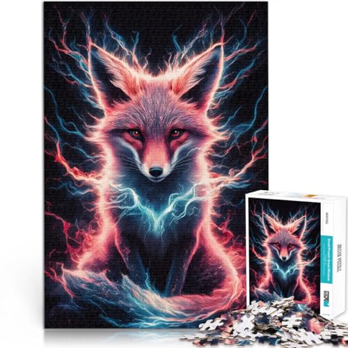 Puzzle für Teenager 1000 Teile Trainieren Sie Ihr Gehirn und Ihre Hände Fuchs Elektro Die Liebe zwischen Paaren stärken38x26cm von LKASGCBY