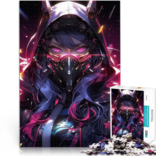 Puzzle für Teenager 1000 Teile pädagogische Herausforderung Futuristisches Fantasy-Mädchen Künstlersammlung, Bildende Kunst38x26cm von LKASGCBY