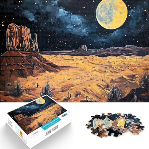 Puzzle für Teenager 2000 Teile Anspruchsvolles Spiel und Familienspaß Wüstennachthimmel mit einem Fu Geburtstagsgeschenke70x100cm von LKASGCBY