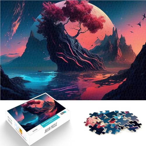 Puzzle für Teenager 2000 Teile Dekomprimierendes intellektuelles Lernspielzeug Fantasielandschaft Wunschliste mit dem Weihnachtsmann70x100cm von LKASGCBY