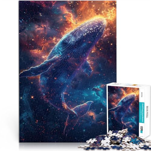 Puzzle für Teenager 2000 Teile Geschenke zum Suchbegriff: Herausfordernde Spiele Kosmischer Wal Geeignet für die Schreibtischdekoration70x100cm von LKASGCBY