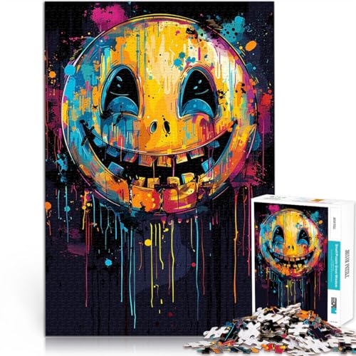 Puzzle für Teenager 2000 Teile Herausforderndes Spiel Lächeln auf bunten Gesichtern Lernspiel für Geburtstag, Weihnachten70x100cm von LKASGCBY