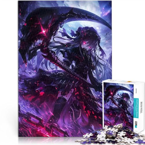 Teenager 1000 Teile Puzzle Lernspielzeug für die ganze Familie Dämon Anime Mädchen Tod Die Liebe zwischen Paaren stärken38x26cm von LKASGCBY